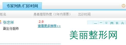 西安521医院整形科的医生信息